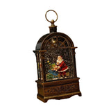 Maxbell Christmas Music Box Lantern Light Lighted Christmas for Party Desktop Indoor A