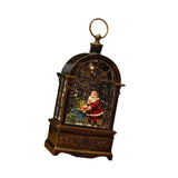 Maxbell Christmas Music Box Lantern Light Lighted Christmas for Party Desktop Indoor A