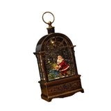 Maxbell Christmas Music Box Lantern Light Lighted Christmas for Party Desktop Indoor A