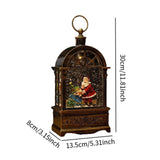 Maxbell Christmas Music Box Lantern Light Lighted Christmas for Party Desktop Indoor A