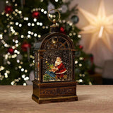 Maxbell Christmas Music Box Lantern Light Lighted Christmas for Party Desktop Indoor A