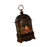 Maxbell Christmas Music Box Lantern Light Lighted Christmas for Party Desktop Indoor B