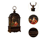 Maxbell Christmas Music Box Lantern Light Lighted Christmas for Party Desktop Indoor B