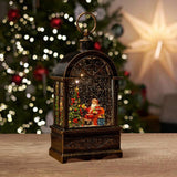 Maxbell Christmas Music Box Lantern Light Lighted Christmas for Party Desktop Indoor B