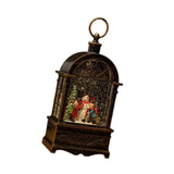 Maxbell Christmas Music Box Lantern Light Lighted Christmas for Party Desktop Indoor C