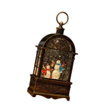 Maxbell Christmas Music Box Lantern Light Lighted Christmas for Party Desktop Indoor D