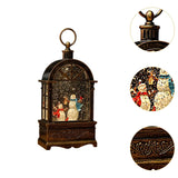 Maxbell Christmas Music Box Lantern Light Lighted Christmas for Party Desktop Indoor D