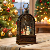 Maxbell Christmas Music Box Lantern Light Lighted Christmas for Party Desktop Indoor D
