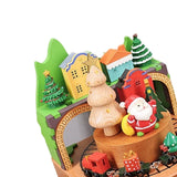 Maxbell Wooden Music Box Cute Gift Christmas Decorative for Living Room Shelf Indoor