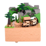 Maxbell Wooden Music Box Cute Home Decor Accessories for Anniversary Office Birthday