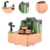 Maxbell Wooden Music Box Cute Home Decor Accessories for Anniversary Office Birthday