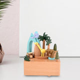 Maxbell Music Box Cute Clockwork Toy Desktop Ornament for Shelf Desk Anniversary