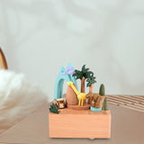 Maxbell Music Box Cute Clockwork Toy Desktop Ornament for Shelf Desk Anniversary