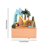 Maxbell Music Box Cute Clockwork Toy Desktop Ornament for Shelf Desk Anniversary