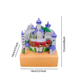 Maxbell Wood Musical Box Birthday Gift Tabletop Ornament for Indoor Office Festivals