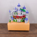Maxbell Wood Musical Box Birthday Gift Tabletop Ornament for Indoor Office Festivals