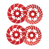 Maxbell 4 Pieces RC Brake Disc for Spare Parts Upgrades 1:7 1:8 RC Truck Hobby Model red