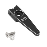 Maxbell 25T Servo Arm Sturdy Upgrade Replace RC Accessory for RC Car RC Vehicles DIY Black 1 inch