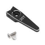 Maxbell 25T Servo Arm Sturdy Upgrade Replace RC Accessory for RC Car RC Vehicles DIY Black 1 inch