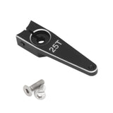 Maxbell 25T Servo Arm Sturdy Upgrade Replace RC Accessory for RC Car RC Vehicles DIY Black 1 inch
