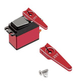 Maxbell 25T Servo Arm Sturdy Upgrade Replace RC Accessory for RC Car RC Vehicles DIY Red 1 inch