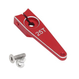 Maxbell 25T Servo Arm Sturdy Upgrade Replace RC Accessory for RC Car RC Vehicles DIY Red 1 inch