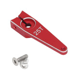 Maxbell 25T Servo Arm Sturdy Upgrade Replace RC Accessory for RC Car RC Vehicles DIY Red 1 inch