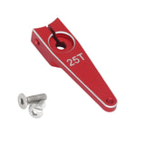 Maxbell 25T Servo Arm Sturdy Upgrade Replace RC Accessory for RC Car RC Vehicles DIY Red 1 inch