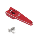 Maxbell 25T Servo Arm Sturdy Upgrade Replace RC Accessory for RC Car RC Vehicles DIY Red 1 inch
