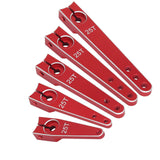 Maxbell 25T Servo Arm Sturdy Upgrade Replace RC Accessory for RC Car RC Vehicles DIY Red 1 inch
