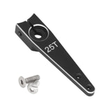 Maxbell 25T Servo Arm Sturdy Upgrade Replace RC Accessory for RC Car RC Vehicles DIY Black 1.25 inch