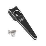 Maxbell 25T Servo Arm Sturdy Upgrade Replace RC Accessory for RC Car RC Vehicles DIY Black 1.25 inch