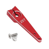 Maxbell 25T Servo Arm Sturdy Upgrade Replace RC Accessory for RC Car RC Vehicles DIY Red 1.25 inch
