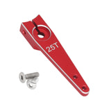 Maxbell 25T Servo Arm Sturdy Upgrade Replace RC Accessory for RC Car RC Vehicles DIY Red 1.25 inch