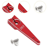Maxbell 25T Servo Arm Sturdy Upgrade Replace RC Accessory for RC Car RC Vehicles DIY Red 1.25 inch