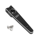 Maxbell 25T Servo Arm Sturdy Upgrade Replace RC Accessory for RC Car RC Vehicles DIY Black 1.5 inch