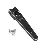 Maxbell 25T Servo Arm Sturdy Upgrade Replace RC Accessory for RC Car RC Vehicles DIY Black 1.5 inch