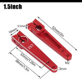 Maxbell 25T Servo Arm Sturdy Upgrade Replace RC Accessory for RC Car RC Vehicles DIY Red 1.5 inch