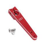 Maxbell 25T Servo Arm Sturdy Upgrade Replace RC Accessory for RC Car RC Vehicles DIY Red 1.5 inch