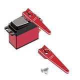 Maxbell 25T Servo Arm Sturdy Upgrade Replace RC Accessory for RC Car RC Vehicles DIY Red 1.5 inch