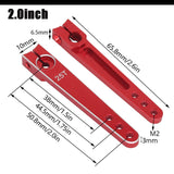 Maxbell 25T Servo Arm Sturdy Upgrade Replace RC Accessory for RC Car RC Vehicles DIY Red  2inch