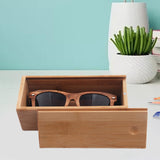Maxbell Sunglasses Case Travel Bamboo Wood Box for Eyeglasses for Sunglasses Eyewear
