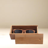 Maxbell Sunglasses Case Travel Bamboo Wood Box for Eyeglasses for Sunglasses Eyewear