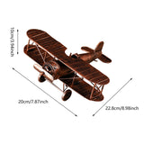 Maxbell Diecast Metal Plane Great Souvenir Aircraft Ornaments for Bedroom Home Shelf Bronze