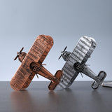 Maxbell Diecast Metal Plane Great Souvenir Aircraft Ornaments for Bedroom Home Shelf Bronze