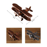 Maxbell Diecast Metal Plane Great Souvenir Aircraft Ornaments for Bedroom Home Shelf Bronze