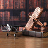 Maxbell Diecast Metal Plane Great Souvenir Aircraft Ornaments for Bedroom Home Shelf Bronze