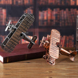 Maxbell Diecast Metal Plane Great Souvenir Aircraft Ornaments for Bedroom Home Shelf Bronze