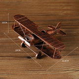 Maxbell Diecast Metal Plane Great Souvenir Aircraft Ornaments for Bedroom Home Shelf Bronze