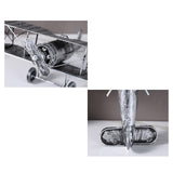 Maxbell Diecast Metal Plane Great Souvenir Aircraft Ornaments for Bedroom Home Shelf Silver